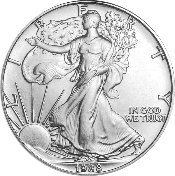 1 $ American eagle 1988