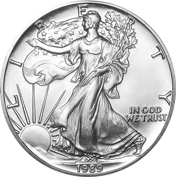 1 $ American eagle 1989