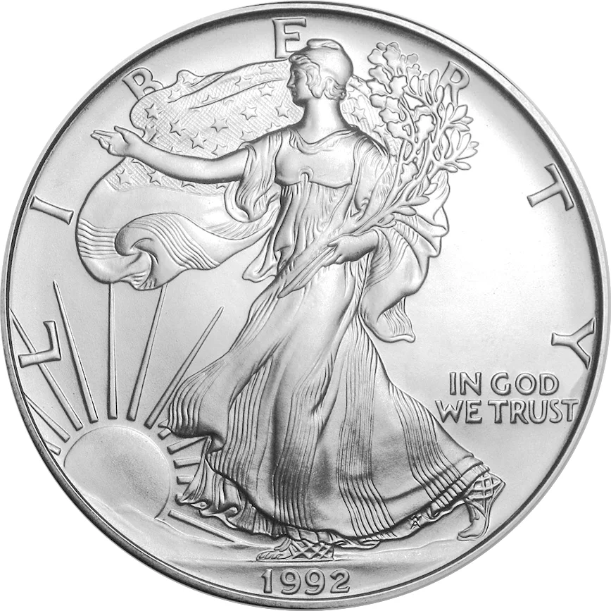 1 $ American eagle 1992