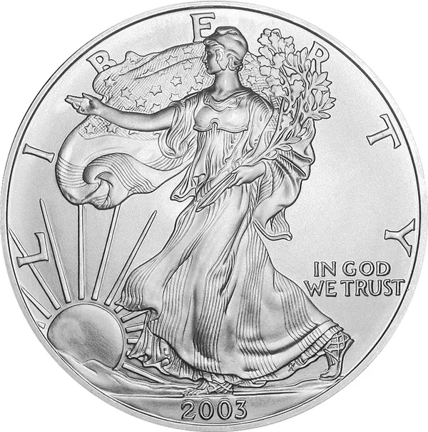 1 $ American eagle 2003