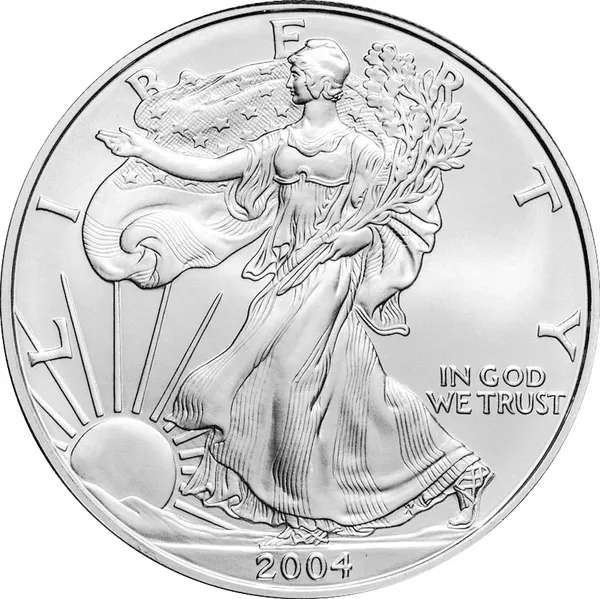 1 $ American eagle 2004