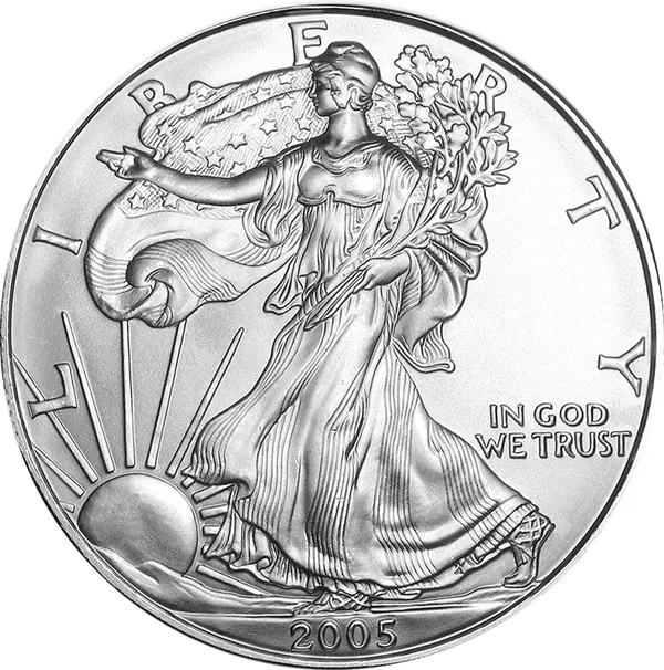 1 $ American eagle 2005