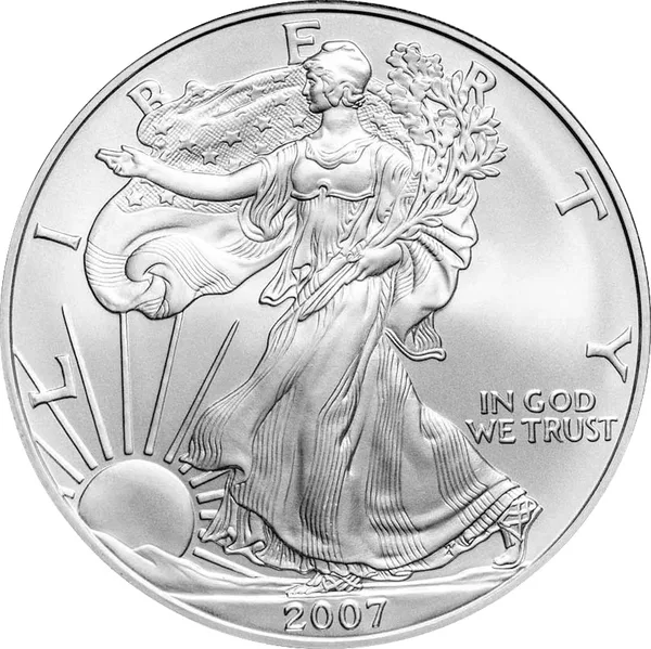 1 $ American eagle 2007