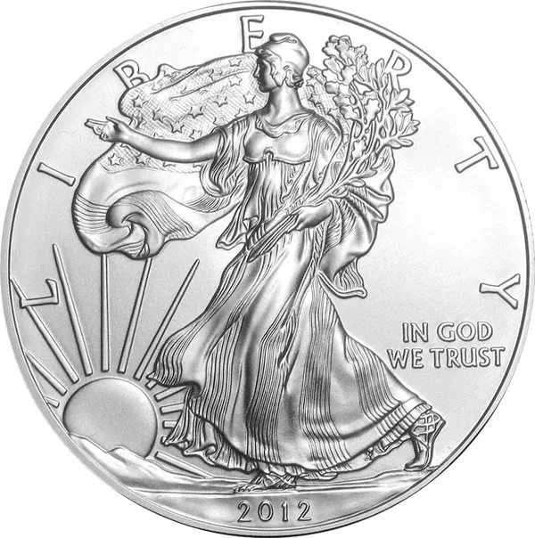 1 $ American eagle 2012