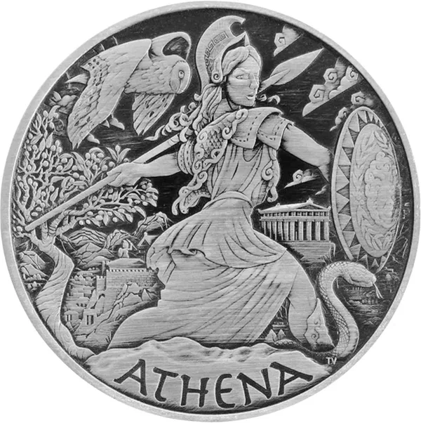 1 $ Gods of Olympus - Athena 2022 antique finish