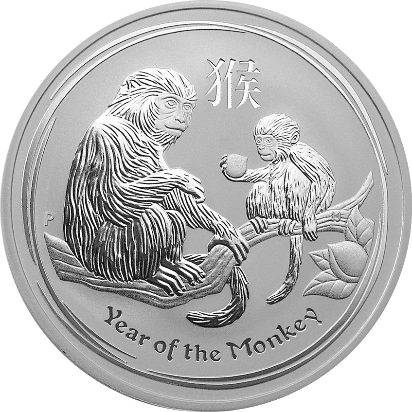 1 $ Lunar II - Year of the Monkey 2016