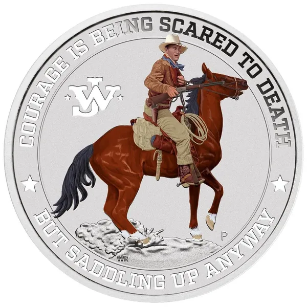 1 $ John Wayne 2021 smaltata