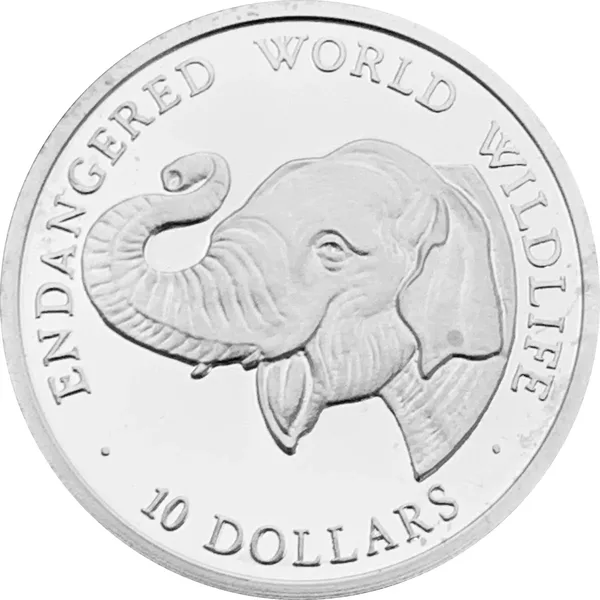 10 $ Endangered World Wildlife - Elephant 1990