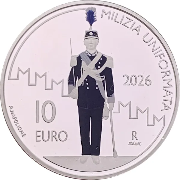 10 € Compagnia Uniformata delle Milizie 2026
