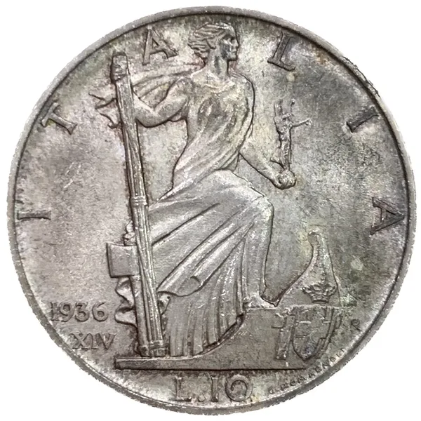 10 Lire Impero 1936 XIV