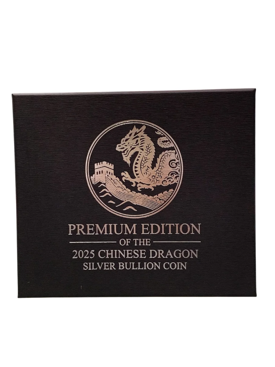 10 Yuan Chinese dragon Premium gilded edition 2025, foto 4