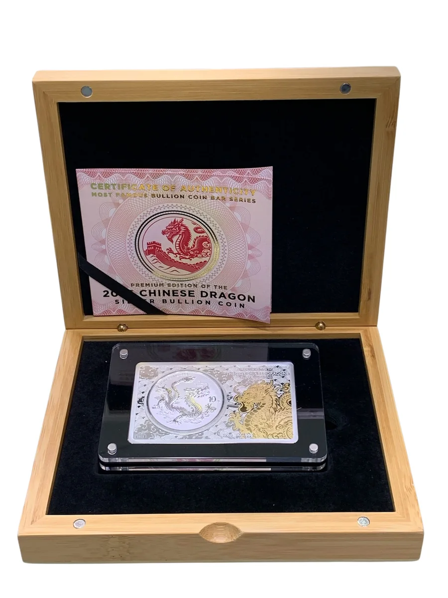 10 Yuan Chinese dragon Premium gilded edition 2025, foto 5