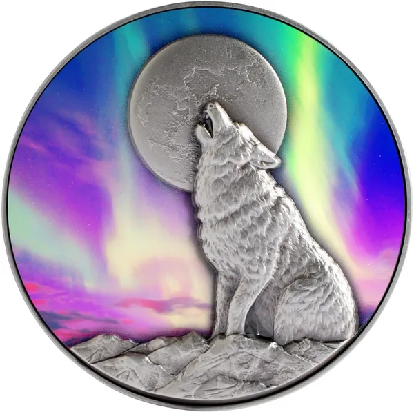 10.000 Francs Howling Wolf in Northern Lights 2022