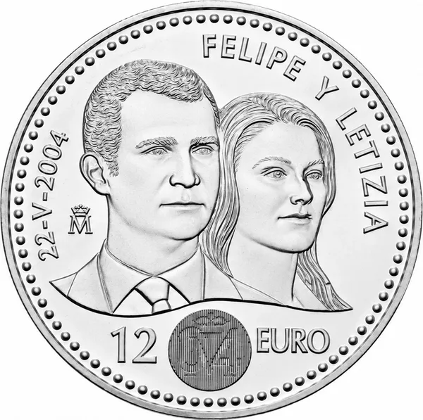 12 € Felipe y Letizia 2004