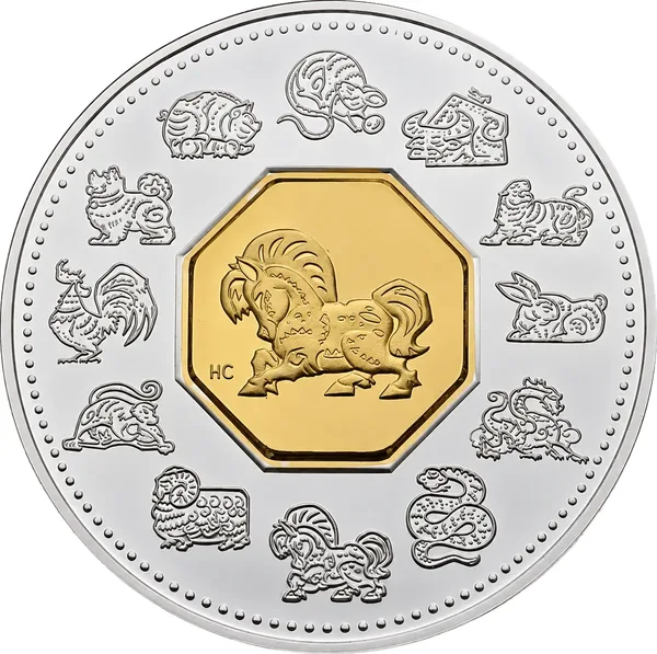 15 $ Lunar Calendar - Year of the Horse 2002