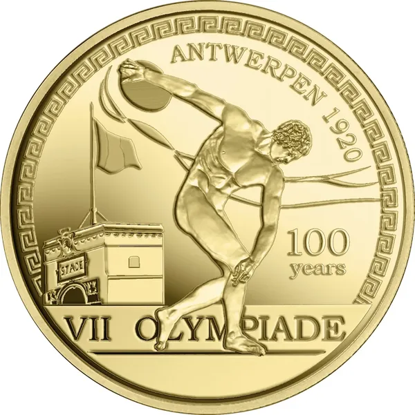 2,5 € 100° anniversario Olimpiadi di Anversa 2020