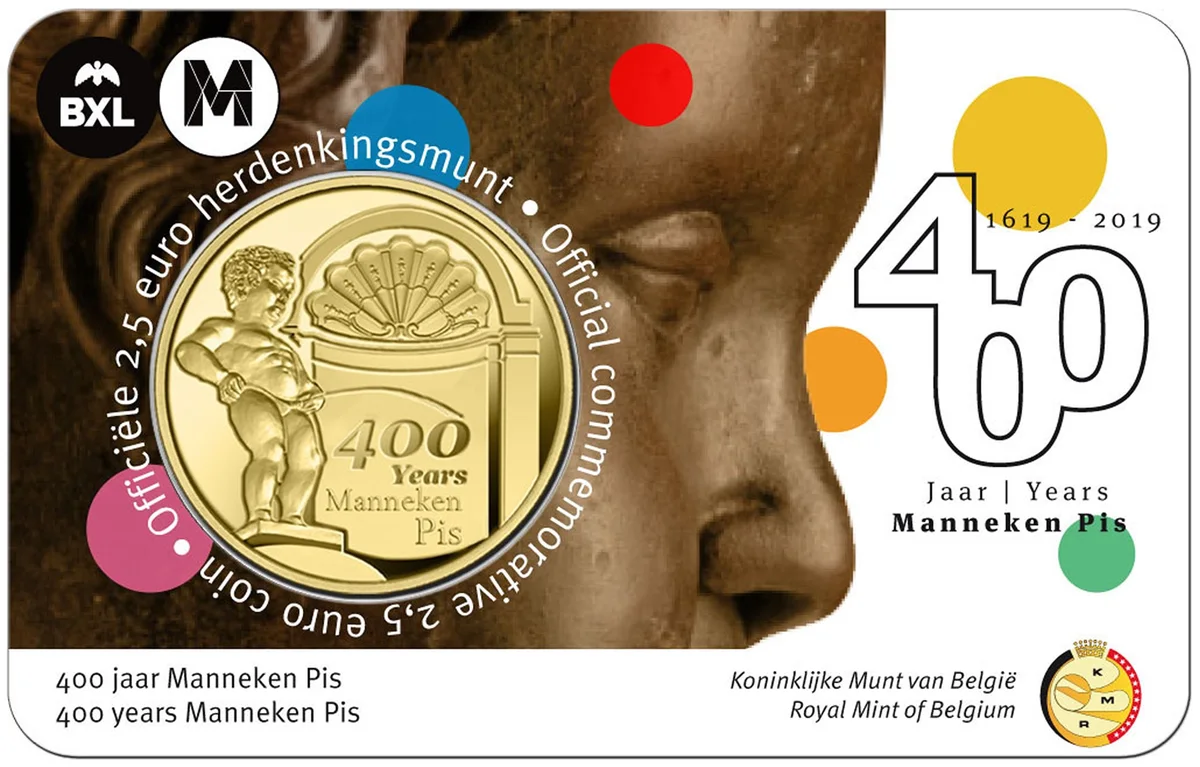 2,5 € 400 anni Manneken Pis 2019 (NL), foto 2
