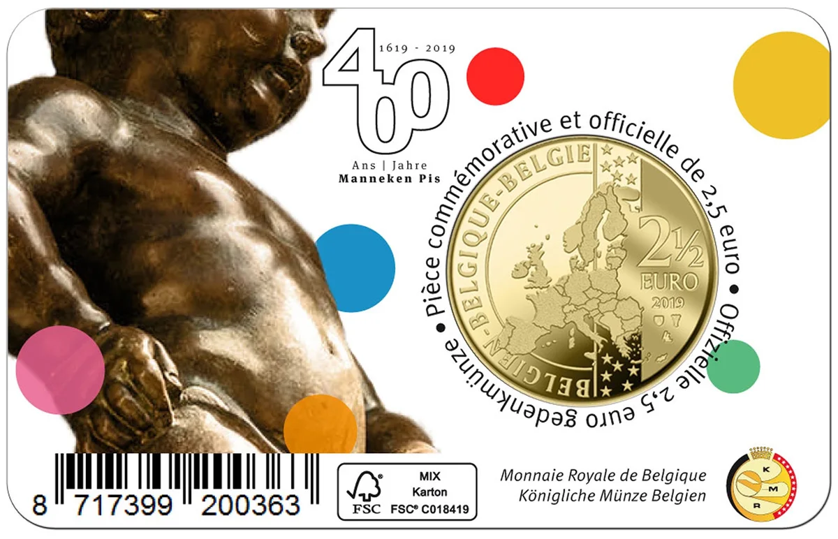 2,5 € 400 anni Manneken Pis 2019 (NL), foto 3