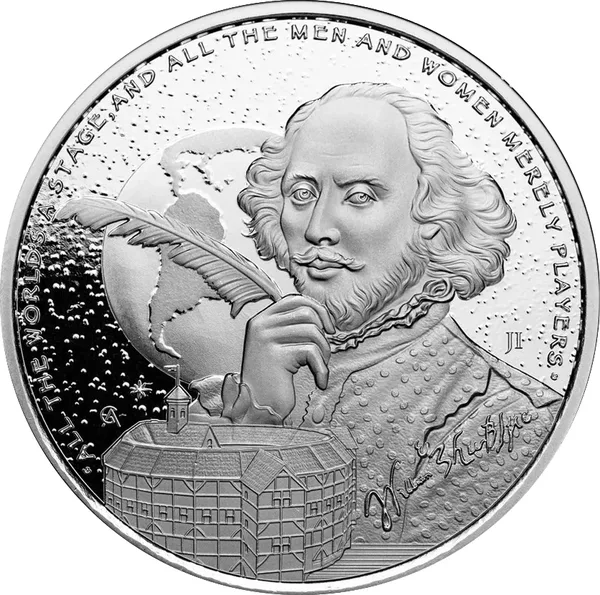 2 $ Icons of Inspiration - William Shakespeare 2024 proof