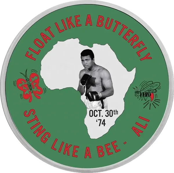2 $ Rumble In The Jungle - Muhammad Ali 2023 in blister
