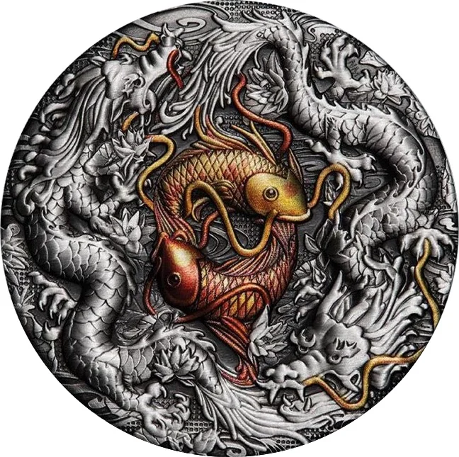 2 $ Double dragon & Yin Yang Koi 2021