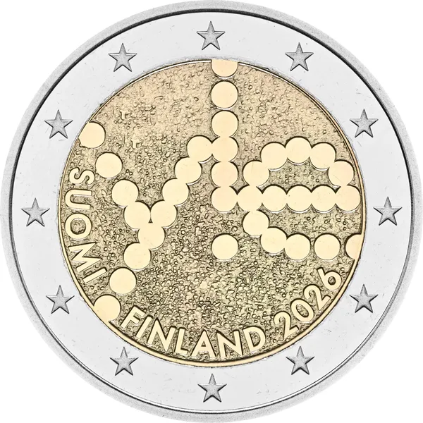 2 € 100 anni YLE Radio finlandese 2026 proof