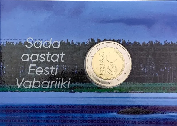 2 € 100° anniversario dell’indipendenza 2018 in coincard