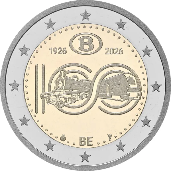 2 € 100° anniversario Ferrovie nazionali 2026 proof