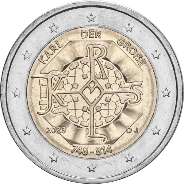 2 € 1275 anni nascita Carlomagno 2023 J