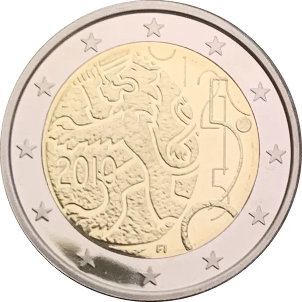2 € 150° anniversario Zecca di Finlandia 2010 proof