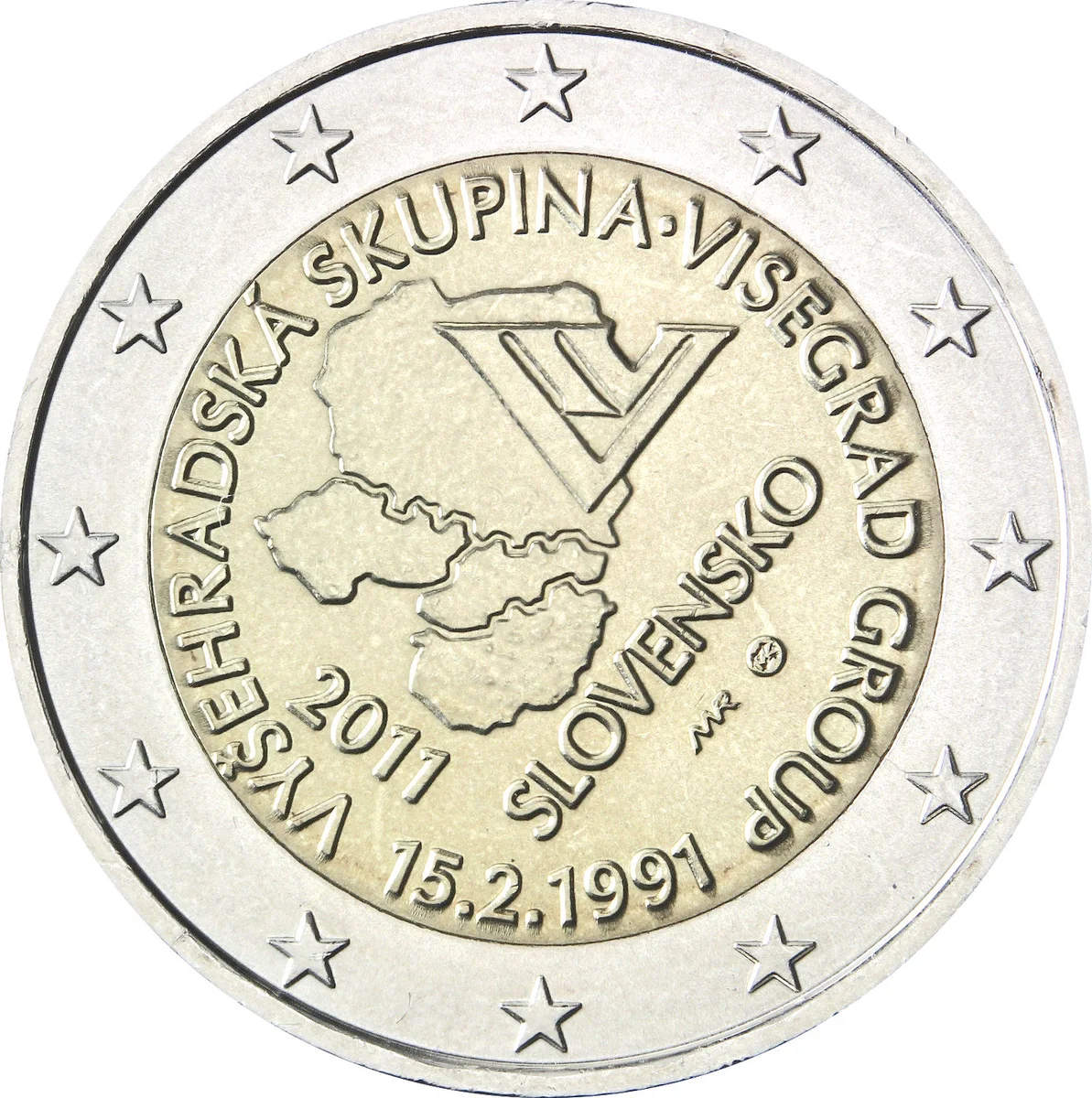 2 € 20° anniversario gruppo Visegrad 2011