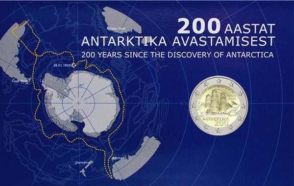 2 € 200° anniversario spedizione antartica 2020 in Coincard