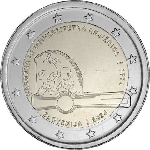 2 € 250° anniversario Biblioteca nazionale e universitaria 2024