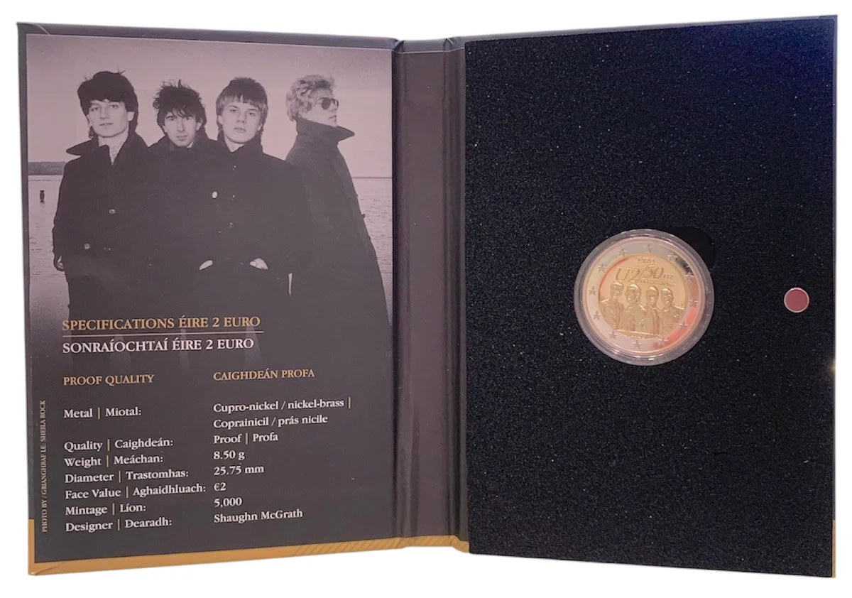 2 € 50° anniversario band U2 2026 proof, foto 2