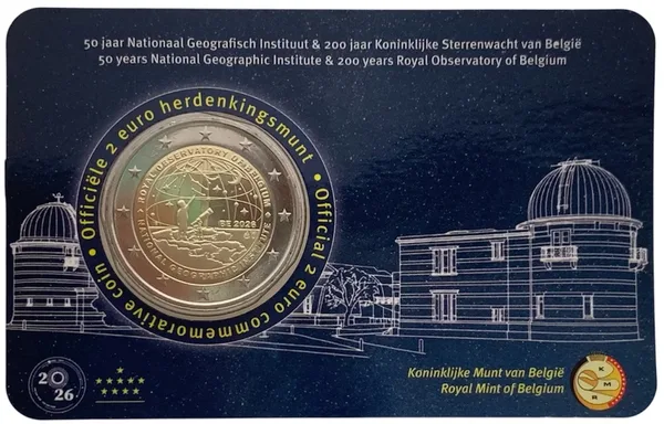 2 € 50° anniversario Istituto Geografico Nazionale 2026 (NL)