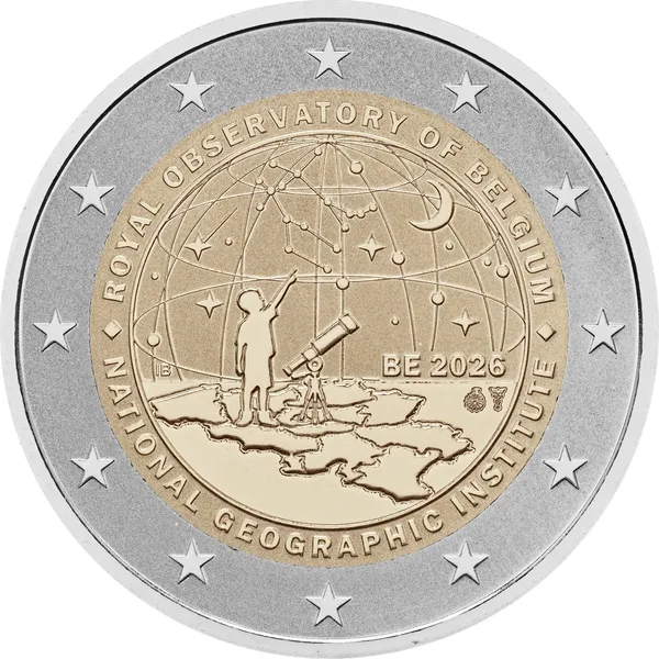 2 € 50° anniversario Istituto Geografico Nazionale 2026 reverse proof