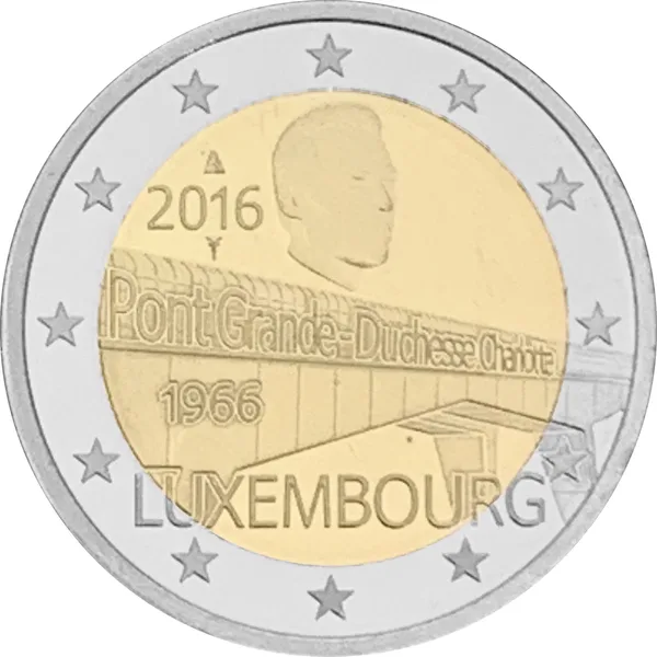 2 € 50° anniversario ponte Granduchessa Carlotta 2016 proof