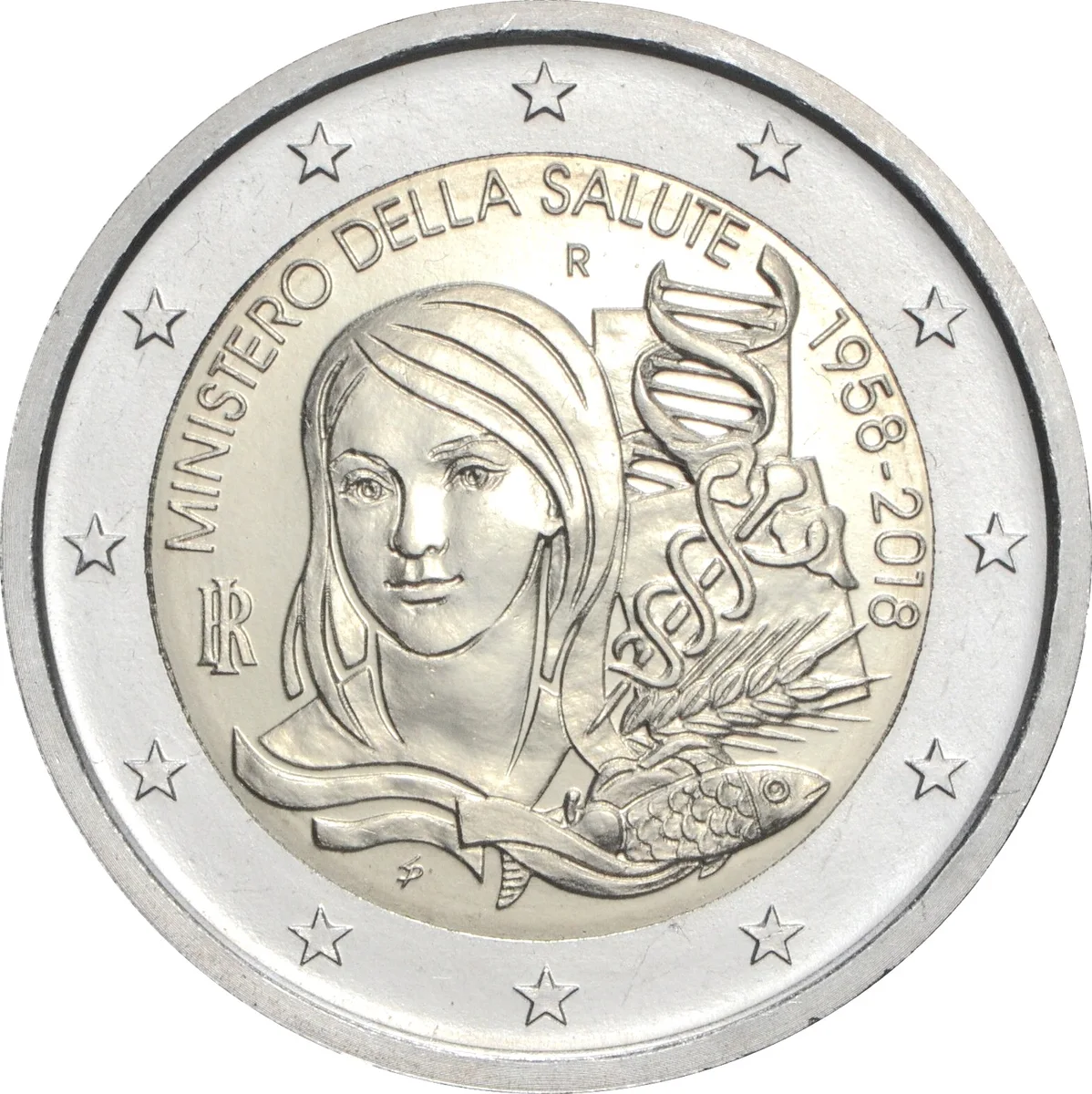 2 € 60° anniversario Ministero della Salute 2018