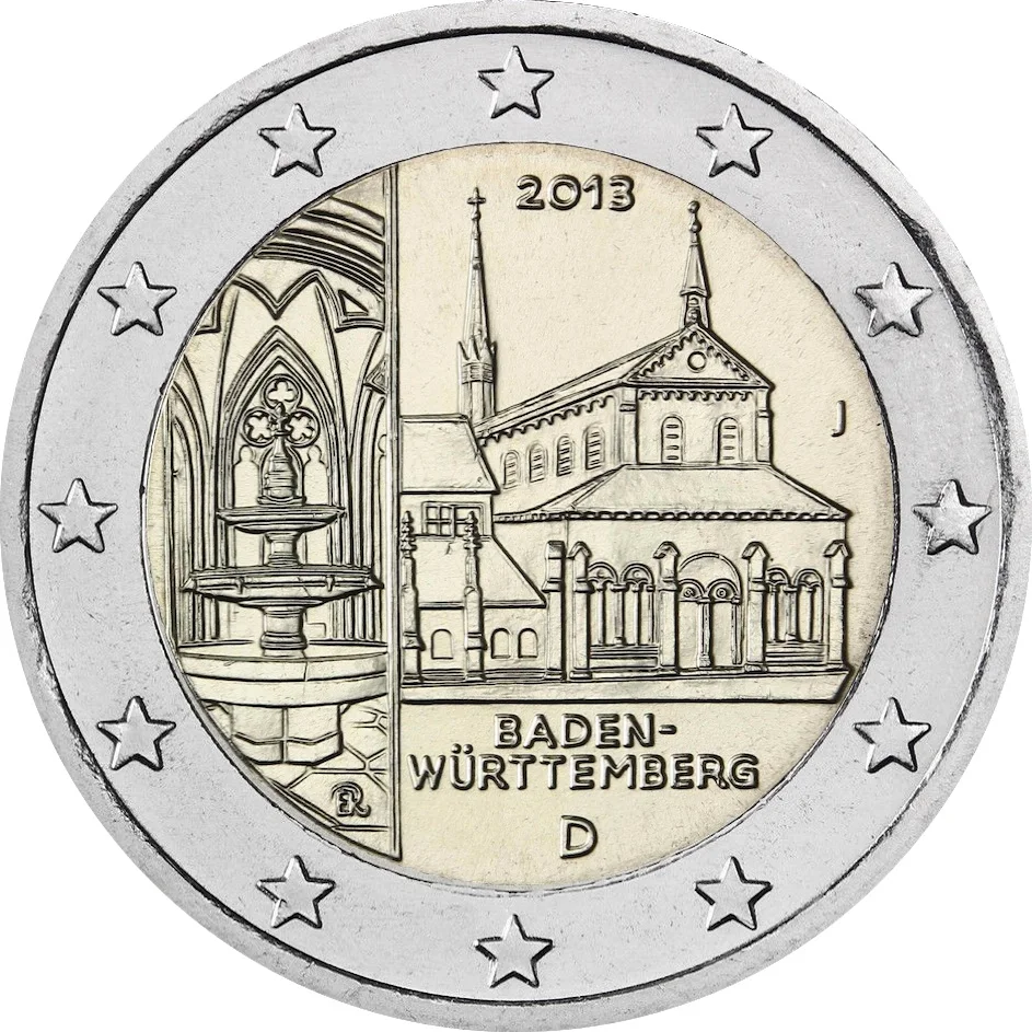 2 € Baden - Castello di Maulbronn 2013 J