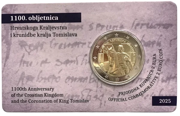 2 € Incoronazione Re Tomislav 2025 in coincard