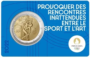 2 € Olimpiadi Parigi 2022 Card azzurra