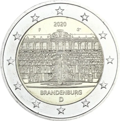 2 € Palazzo di Sanssouci 2020 F