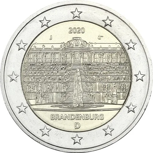 2 € Palazzo di Sanssouci 2020 J