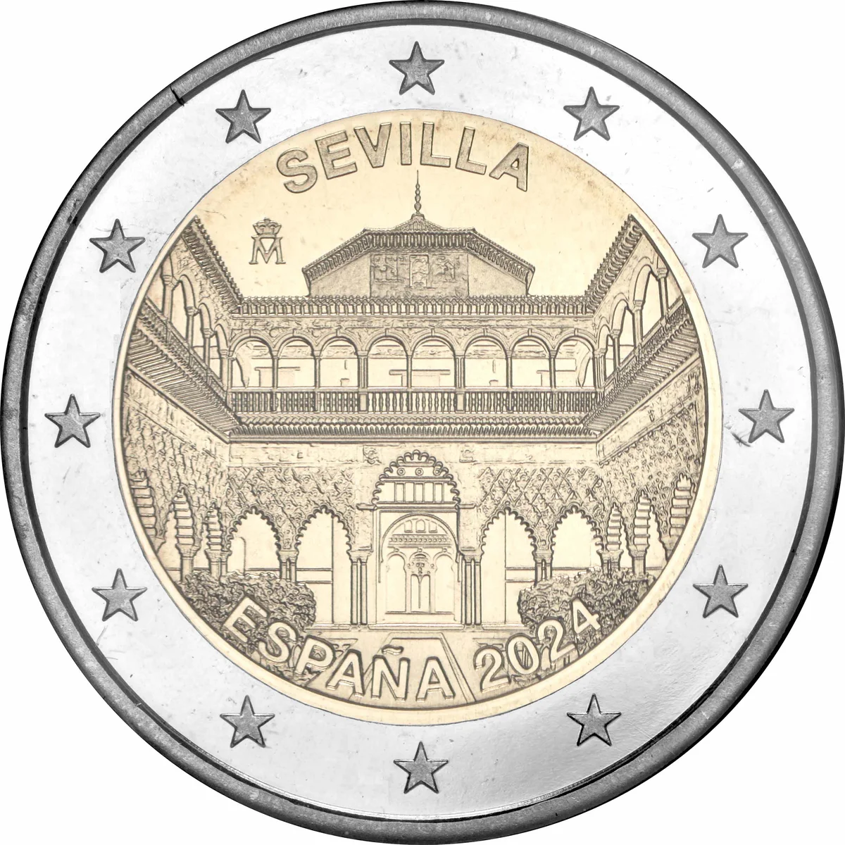 2 € Unesco - città di Siviglia 2024 proof
