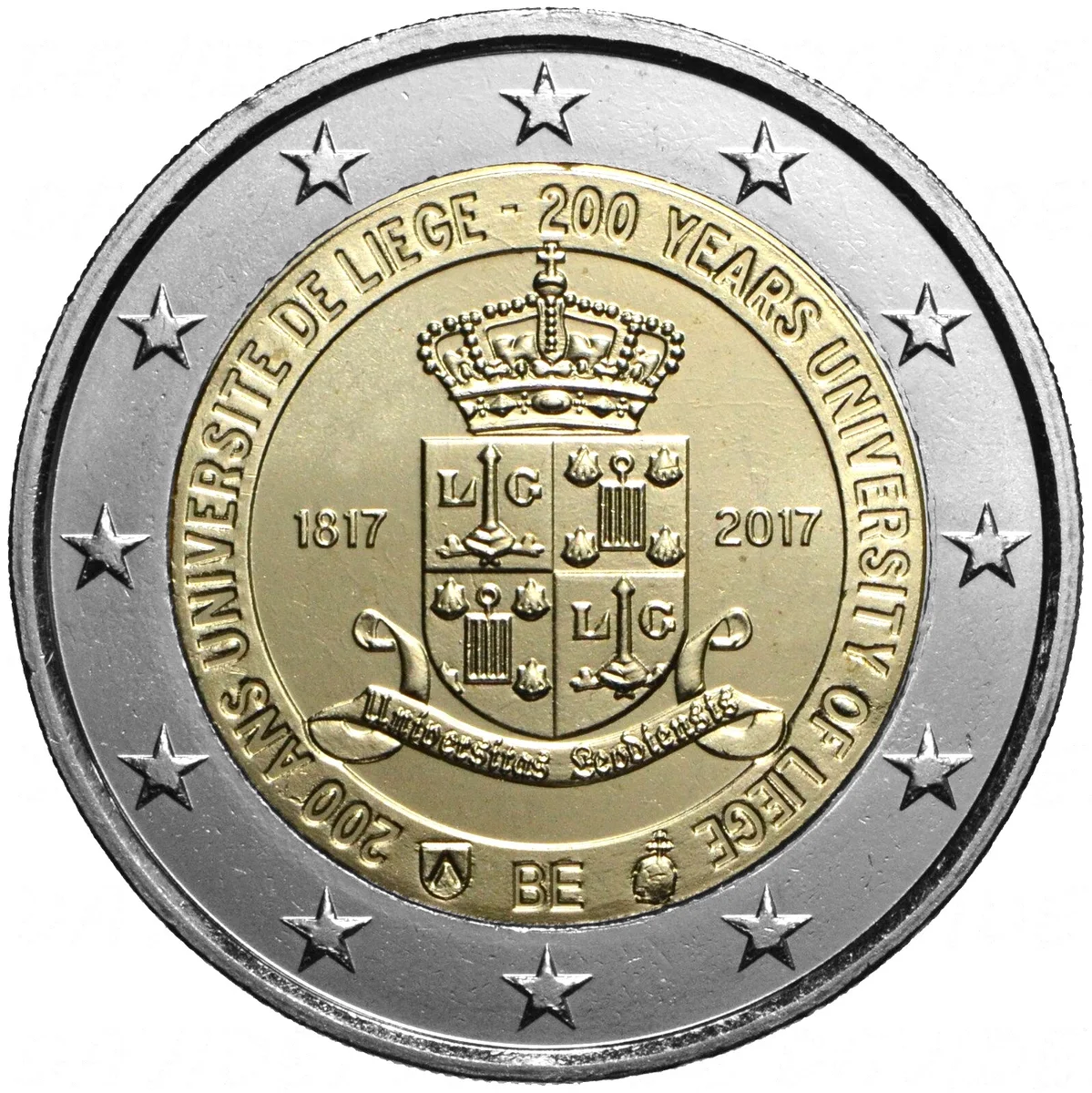 2 € Università di Liegi 2017 (NL)