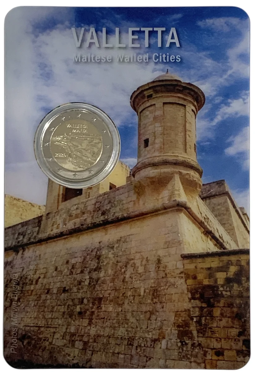 2 € Valletta 2026 in coincard, foto 2