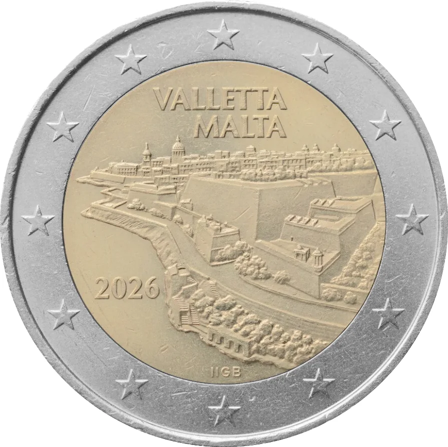 2 € Valletta 2026 in coincard, foto 3