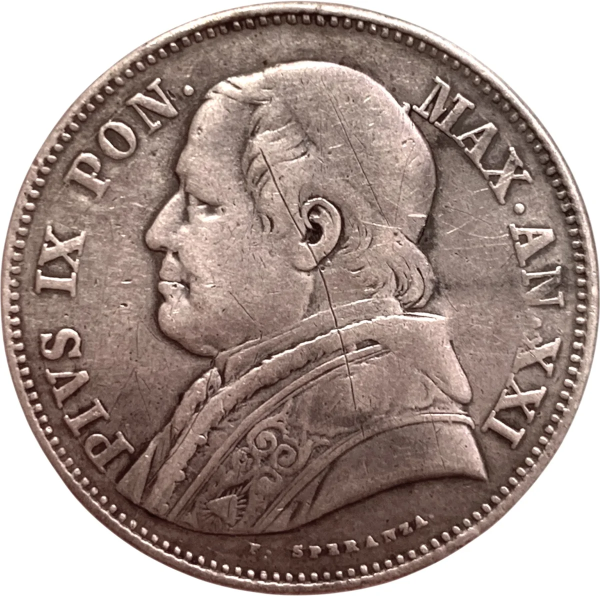2,5 Lire 1867 XXI, foto 2