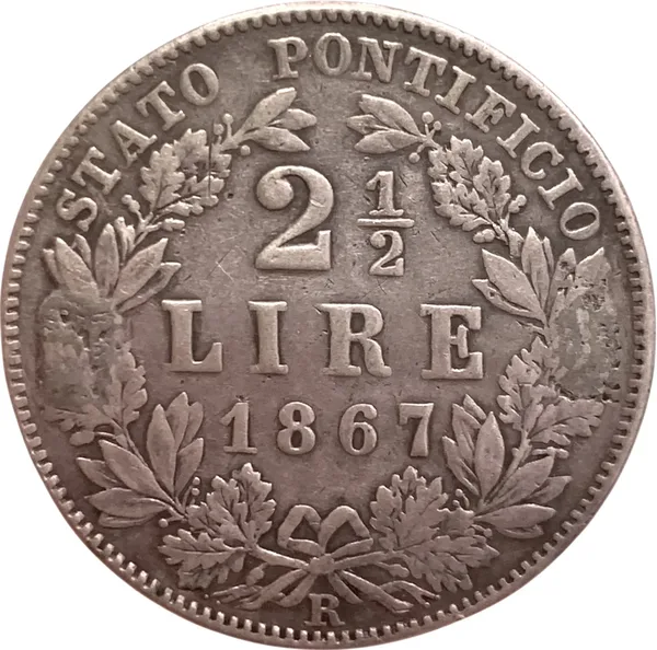 2,5 Lire 1867 XXI