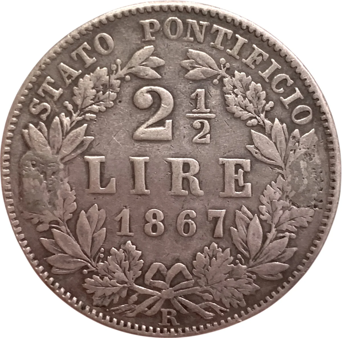 2,5 Lire 1867 XXI